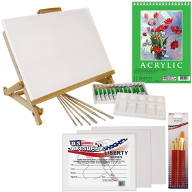 Acrylic painting table easel set