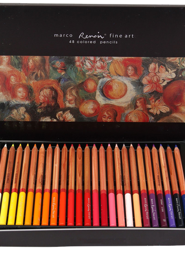 Color set marco renoir fine art drawing oil base non toxic pencils