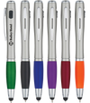Customized Trio Stylus Pen with LED Light
