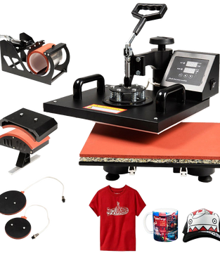 GHP 5 in 1 Heating thermocouple Heat Press Machine Digital Transfer Sublimation