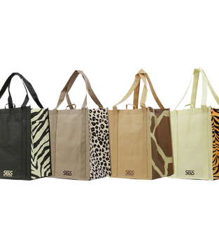 Graphic Pattern Prints Reinforced Bags