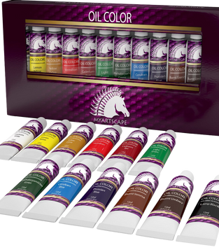 Oil paint set  artist quality art paints for painting on canvas  starter kit