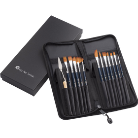 Piece versatile paint brush set the perfect mix of quality and variety for hobbyists and aspiring artists