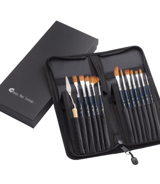 Piece versatile paint brush set the perfect mix of quality and variety for hobbyists and aspiring artists