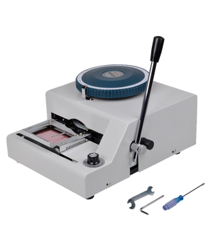 TMS 72 character Letters Manual Embosser Credit Id PVC Card VIP Embossing Machine