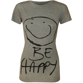 Women's Be Happy Smiley Face Top